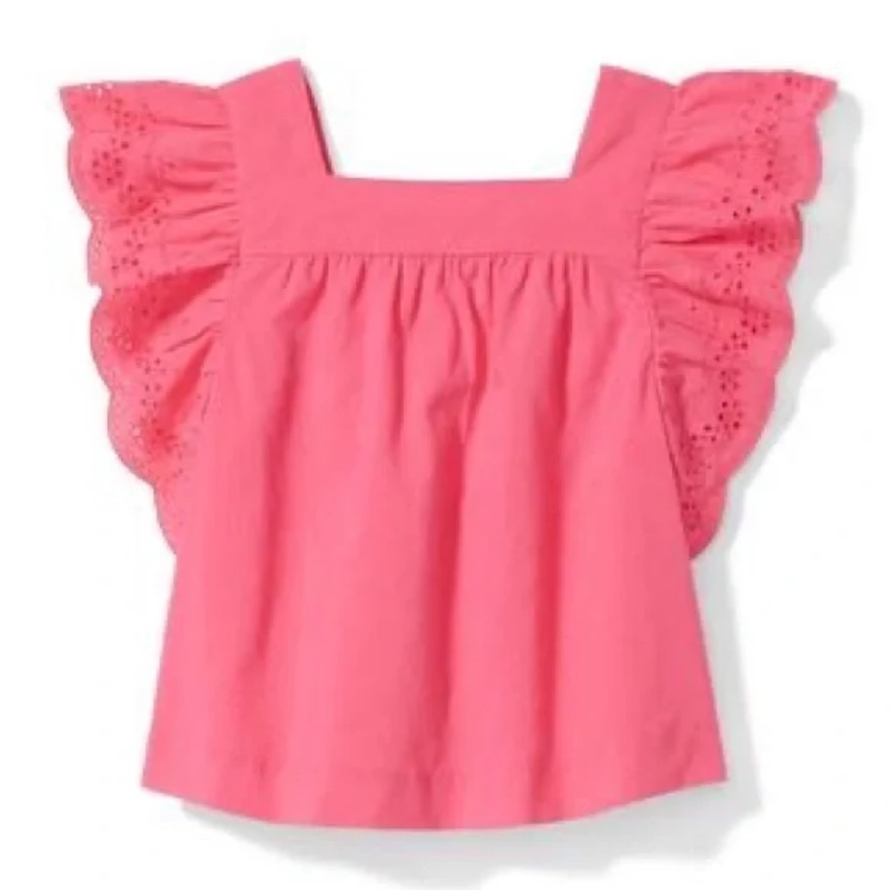 Janie and Jack Coral Ruffle Sleeve 3-6M